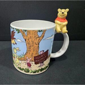 Disney Winnie the Pooh Mug Cup with Sitting Pooh Figurine